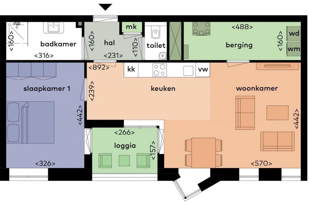 1-bedroom apartment with loggia in Diemen - Image 9