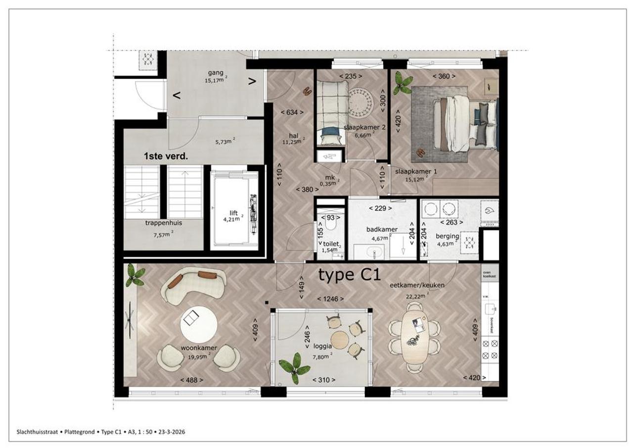 Nieuw 3-kamerappartement met balkon - Afbeelding 15