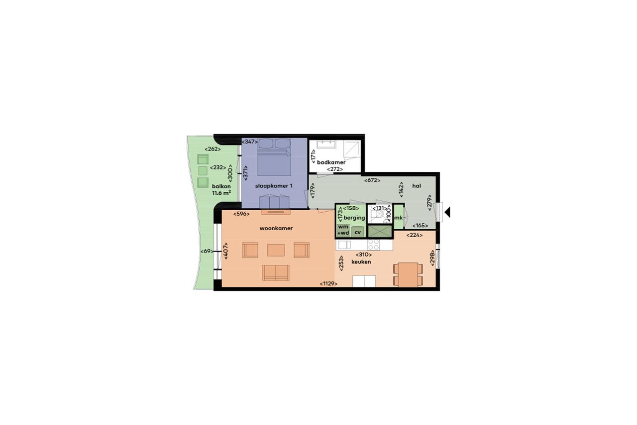 75 m2 appartement met balkon in Leidsche Rijn - Afbeelding 5