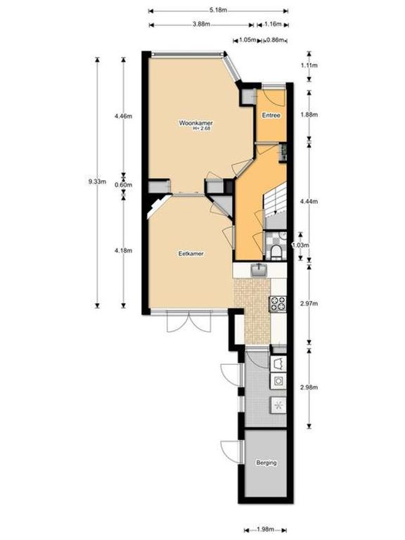 5-bedroom townhouse with garden backing onto park - Image 44