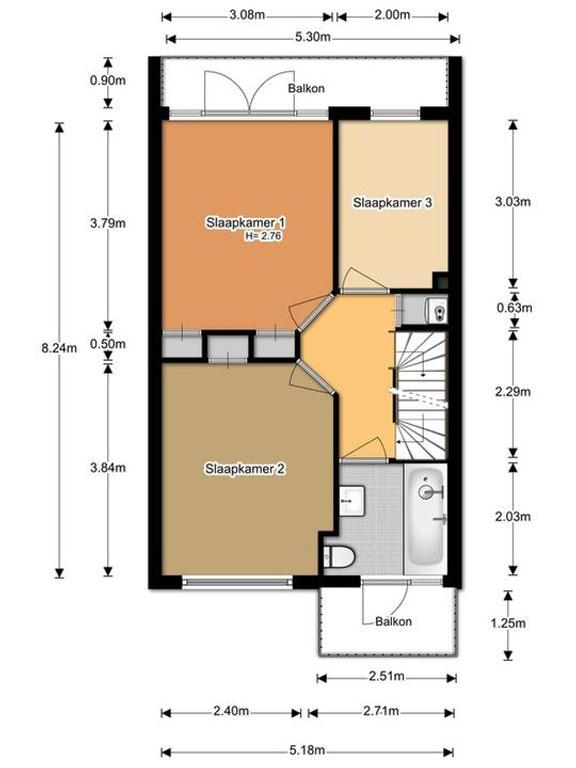 5-bedroom townhouse with garden backing onto park - Image 45