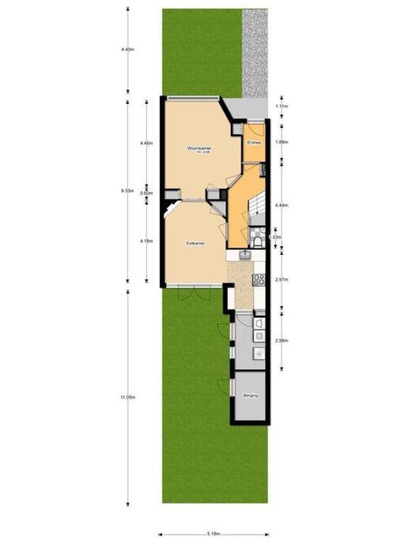 5-bedroom townhouse with garden backing onto park - Image 47