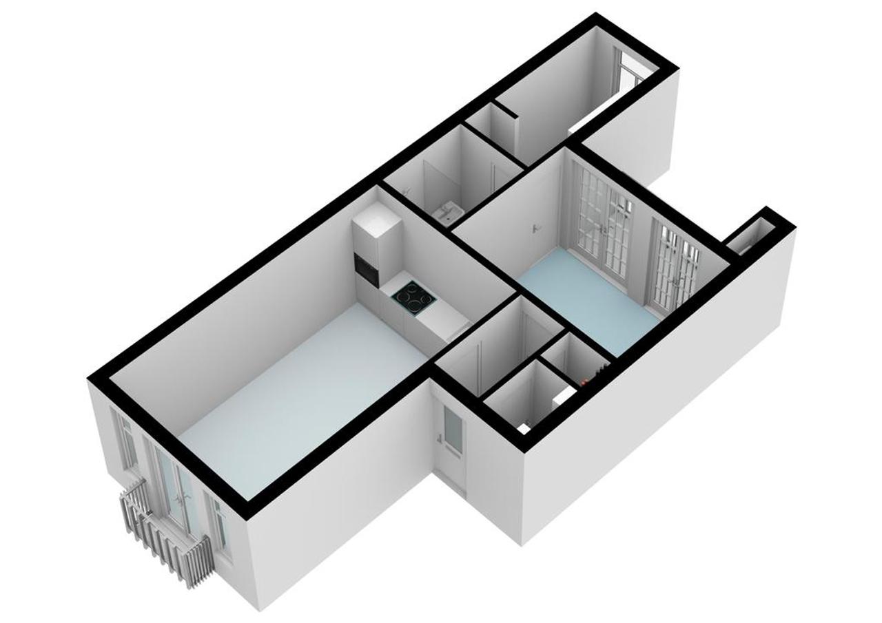 1-bedroom apartment with balcony in De Pijp - Image 25
