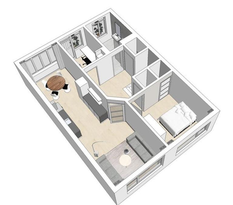 Licht 2-slaapkamerappartement met balkon - Afbeelding 14