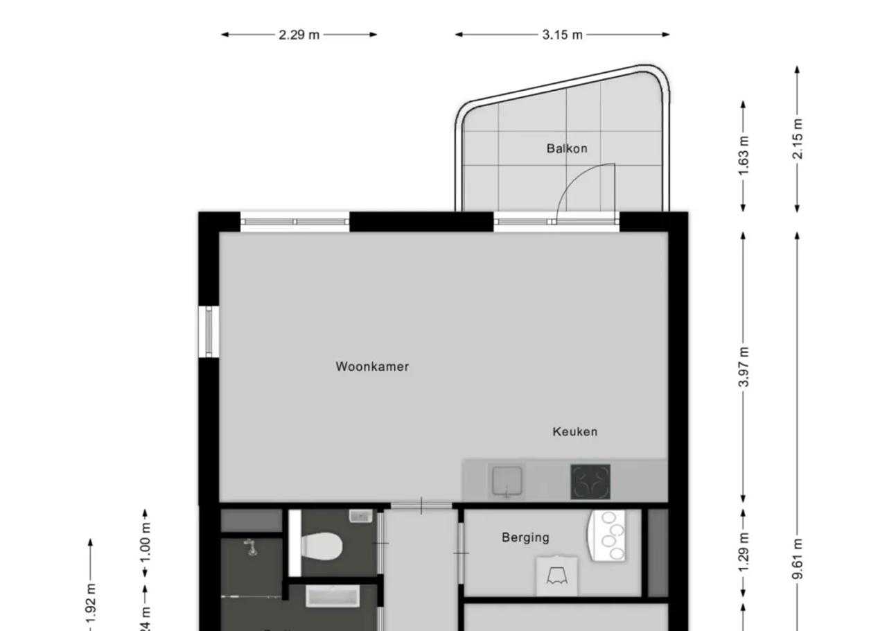 New 2-bedroom apartment with balcony - Image 30