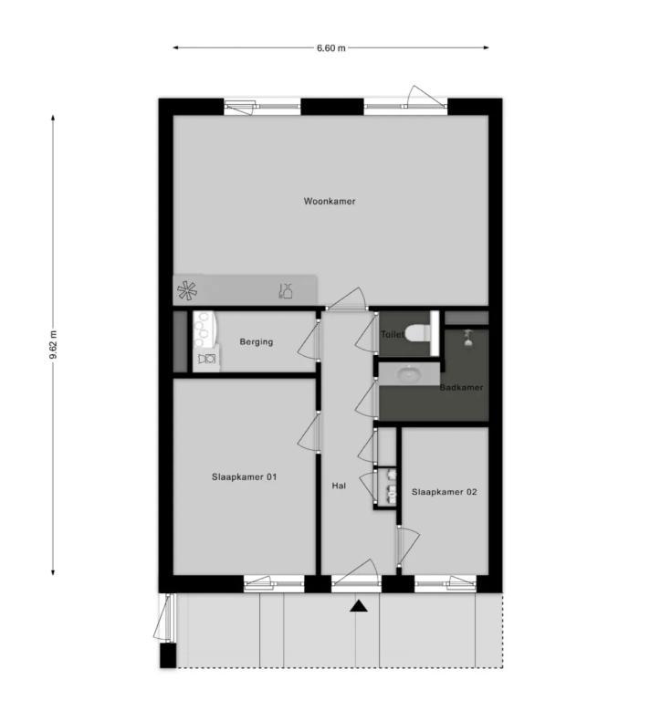 2-bedroom apartment with balcony in Zevenaar - Image 40