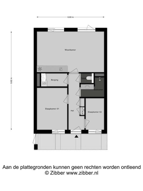 2-bedroom apartment with balcony in Zevenaar - Image 44