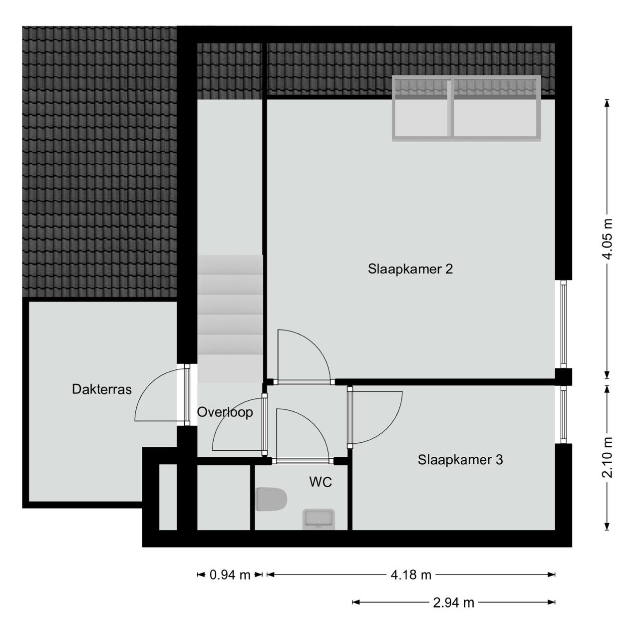 Maisonnette met dakterras in de binnenstad - Afbeelding 5
