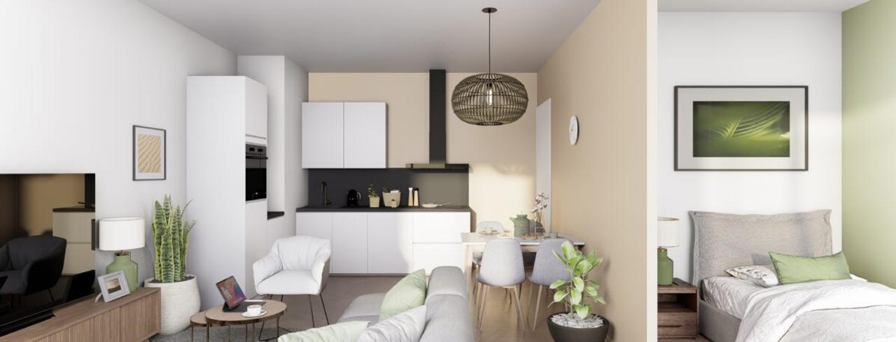 60 m² appartement met balkon in Sloterdijk - Afbeelding 1