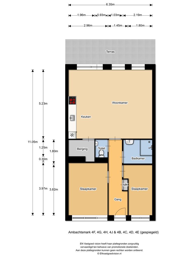 2-Bedroom Apartment with Balcony in Almere Haven - Image 3