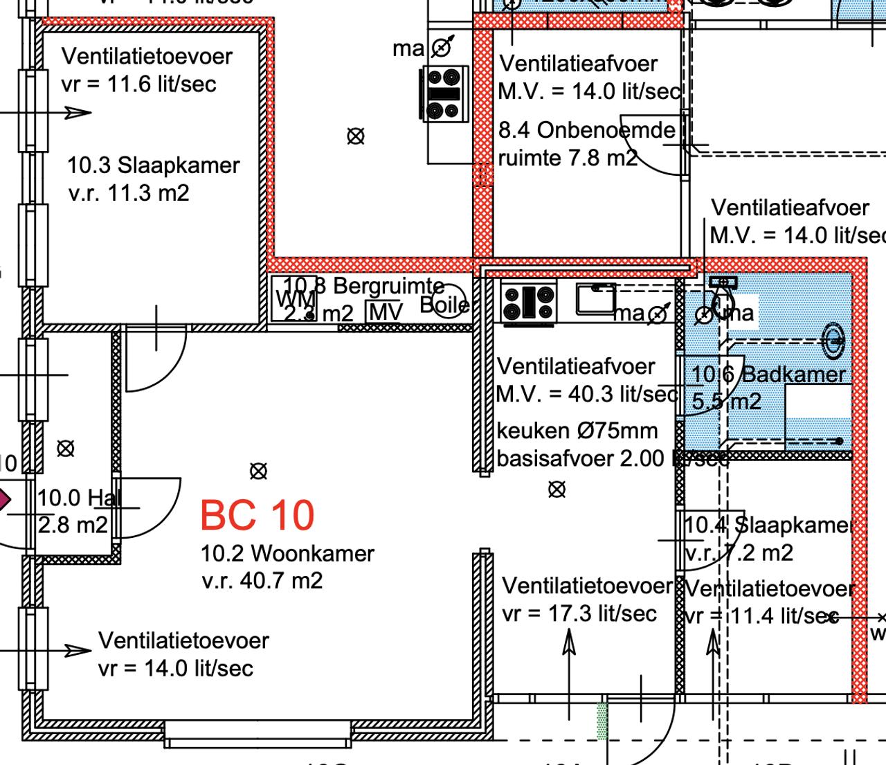 Gasloos 3-kamerappartement in Bloemenbuurt - Afbeelding 11