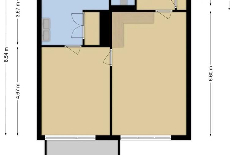 2-kamerappartement met terras in Katendrecht - Afbeelding 48