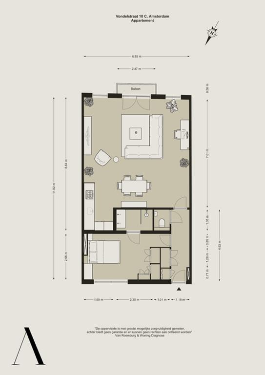 79 m² gemeubileerd bij het Vondelpark - Afbeelding 31