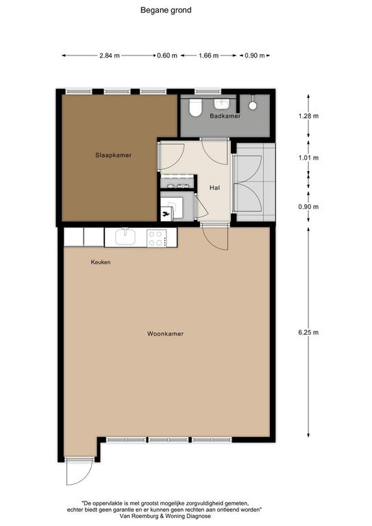 Licht 2-kamerappartement met grote tuin - Afbeelding 18