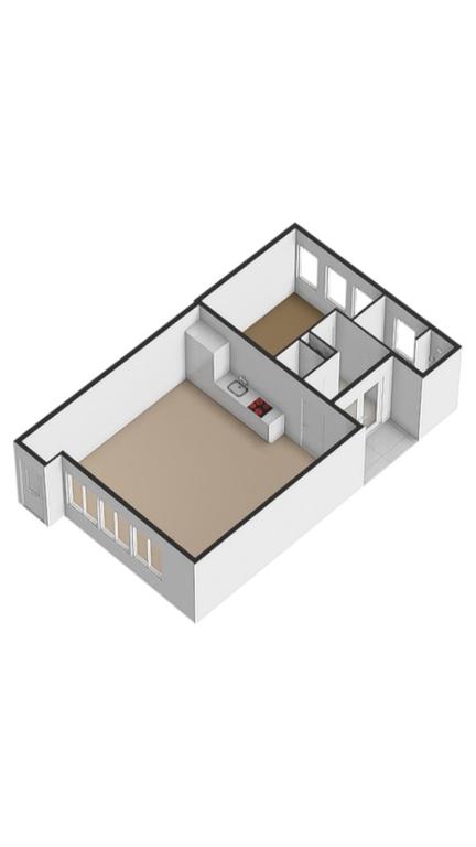 Licht 2-kamerappartement met grote tuin - Afbeelding 19