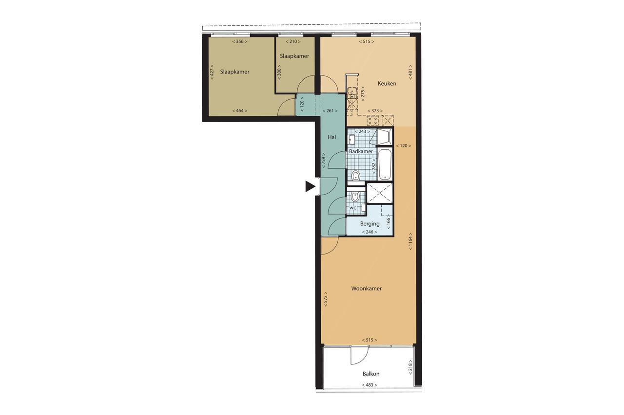 109 m² appartement met 2 slaapkamers - Afbeelding 19