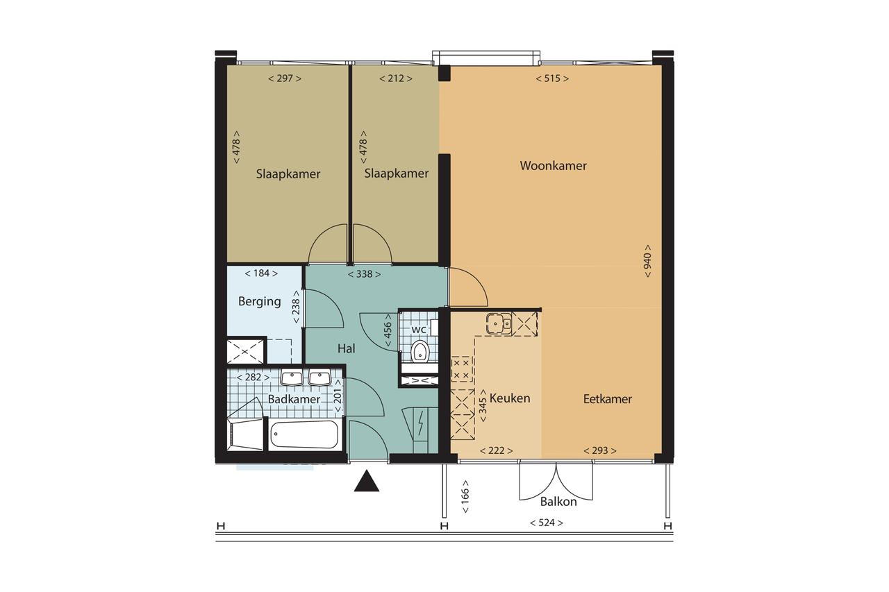 3-kamerappartement met lift in Puntenburg - Afbeelding 18