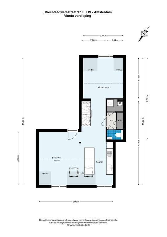 130m² appartement met dakterras vlakbij de Amstel - Afbeelding 31