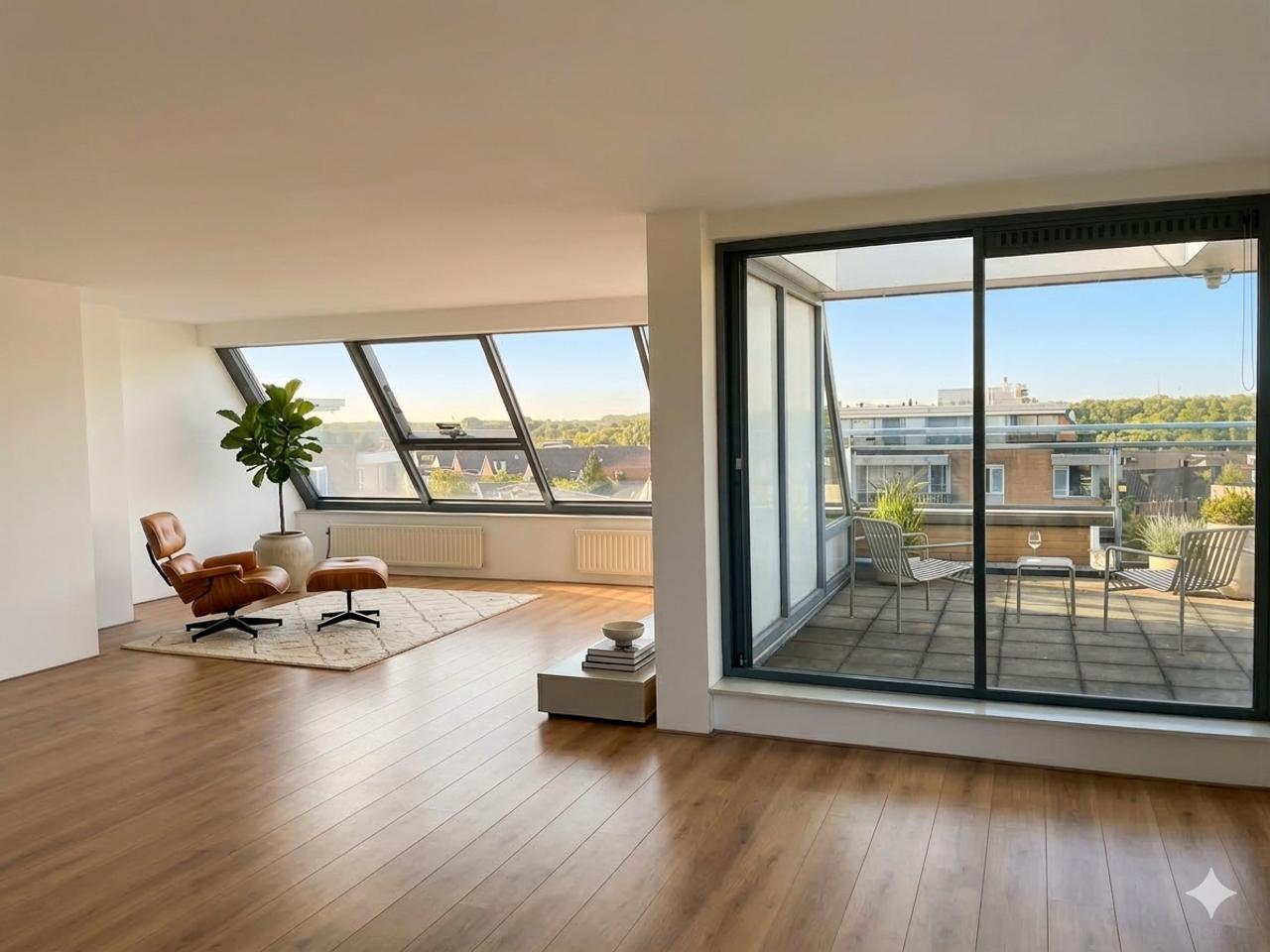 Penthouse met riant terras in Diemen-Noord - Afbeelding 2