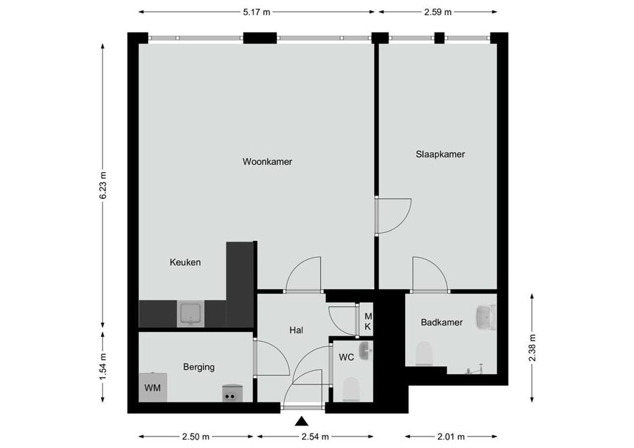 Gelijkvloers 2-kamerappartement in Roermond - Afbeelding 5