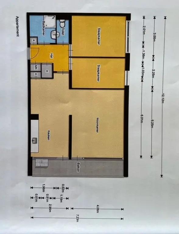 Tijdelijk 3-kamerappartement met balkon - Afbeelding 18