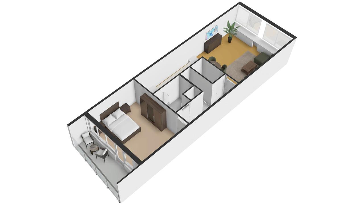 Maisonnette met 2 slaapkamers en zonnig balkon - Afbeelding 28