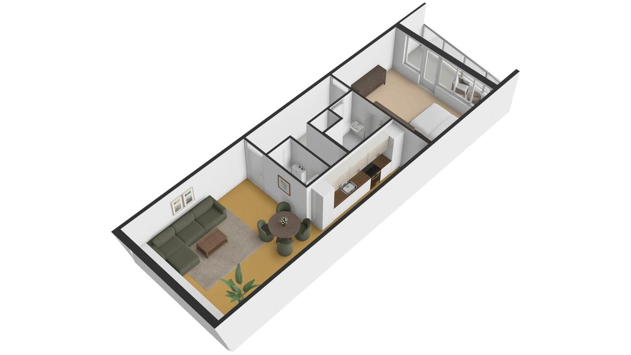 Maisonnette met 2 slaapkamers en zonnig balkon - Afbeelding 29