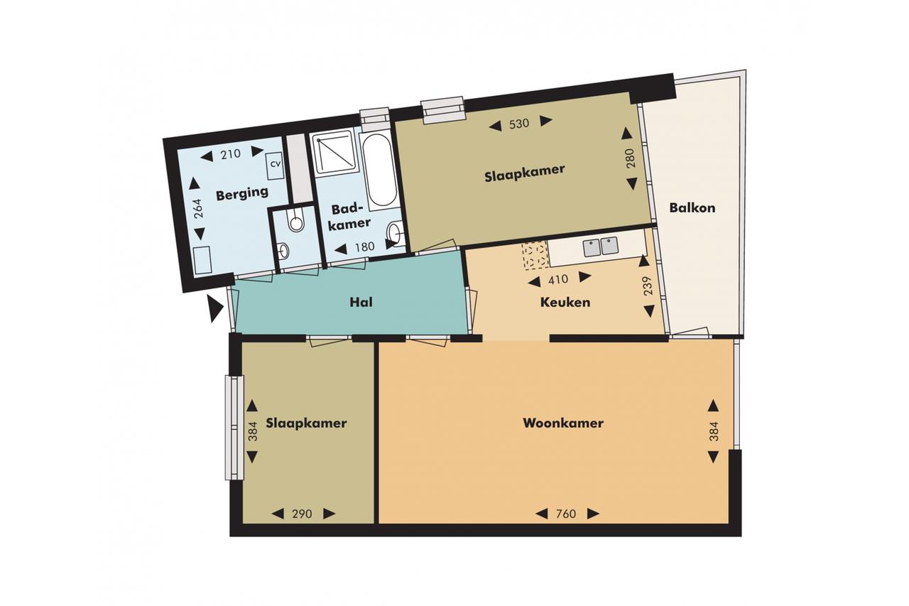 3-kamerappartement met breed balkon in Rotterdam - Afbeelding 5