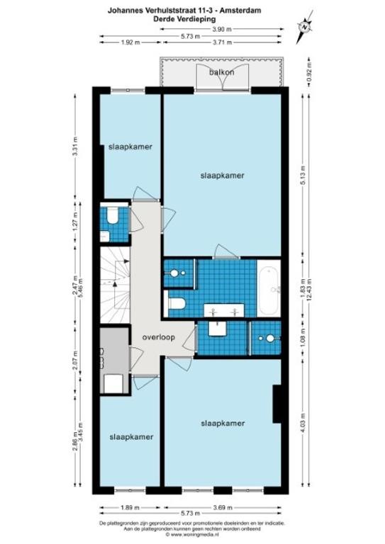 Dubbel bovenhuis met 4 slaapkamers in Oud-Zuid - Afbeelding 21