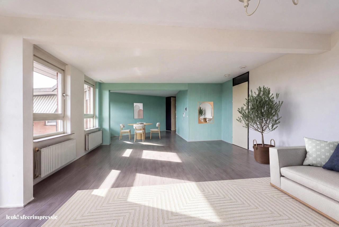 Licht 3-kamerappartement met dakterras - Afbeelding 2
