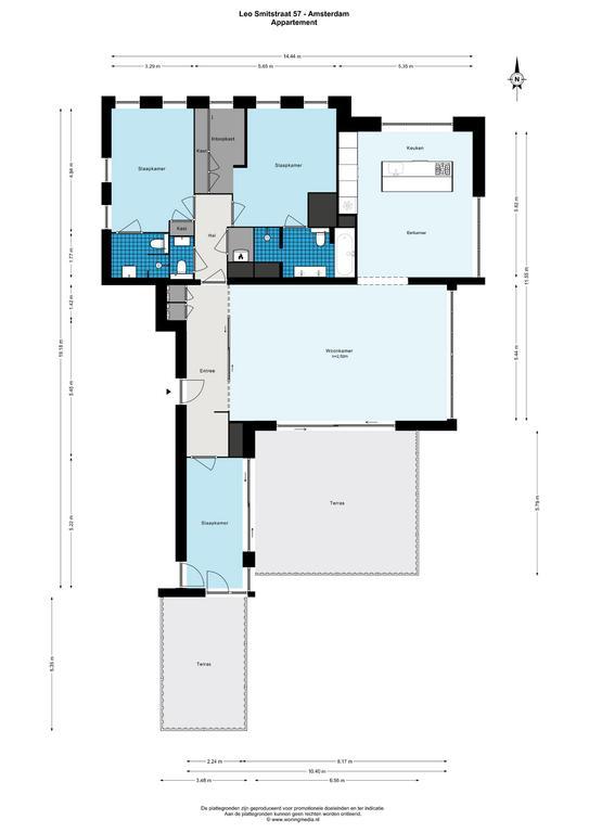 Penthouse met terras en parkeerplek op Zuidas - Afbeelding 34