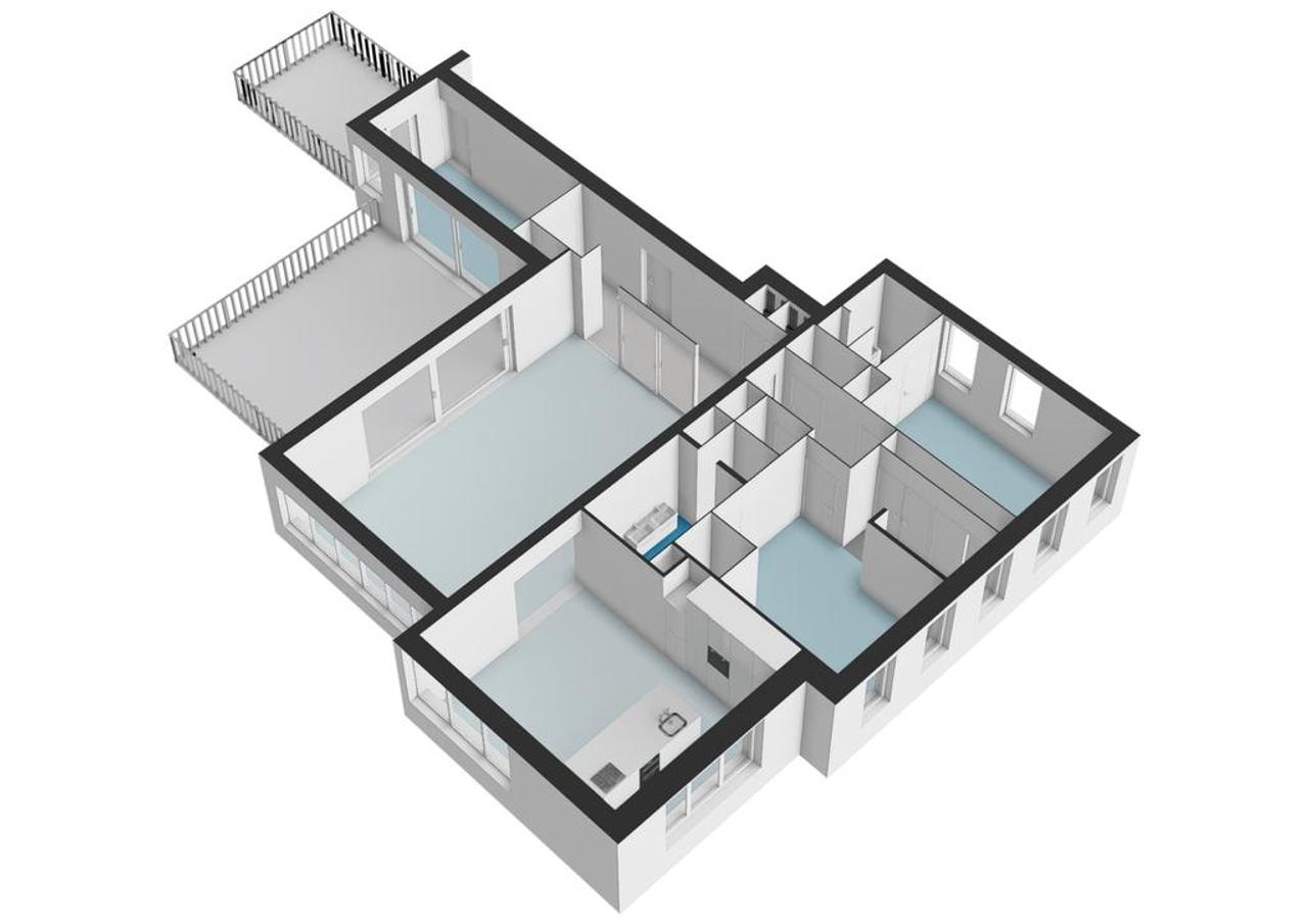 Penthouse met terras en parkeerplek op Zuidas - Afbeelding 35