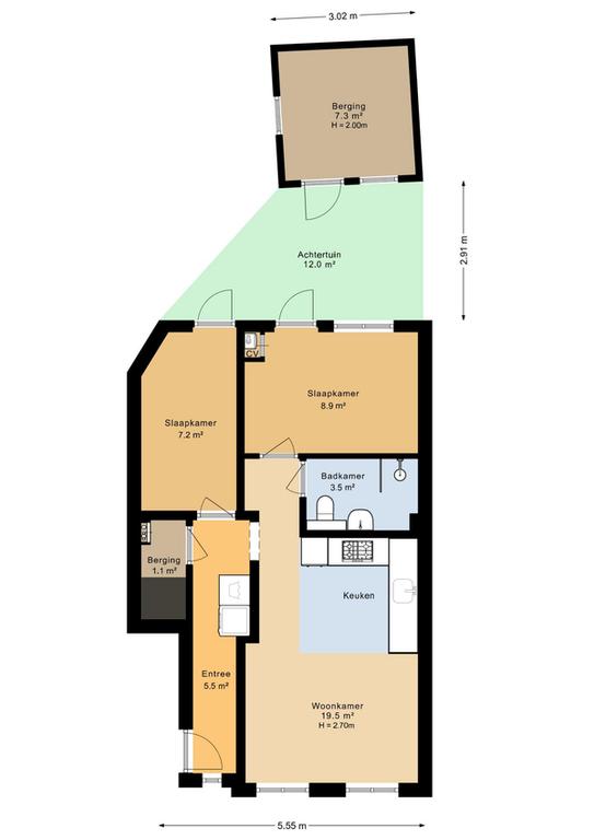 2-slaapkamer appartement in de Columbusbuurt - Afbeelding 14