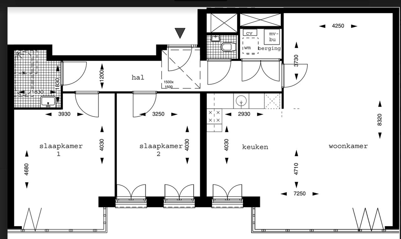 Licht 3-kamerappartement aan Erasmuspark - Afbeelding 16