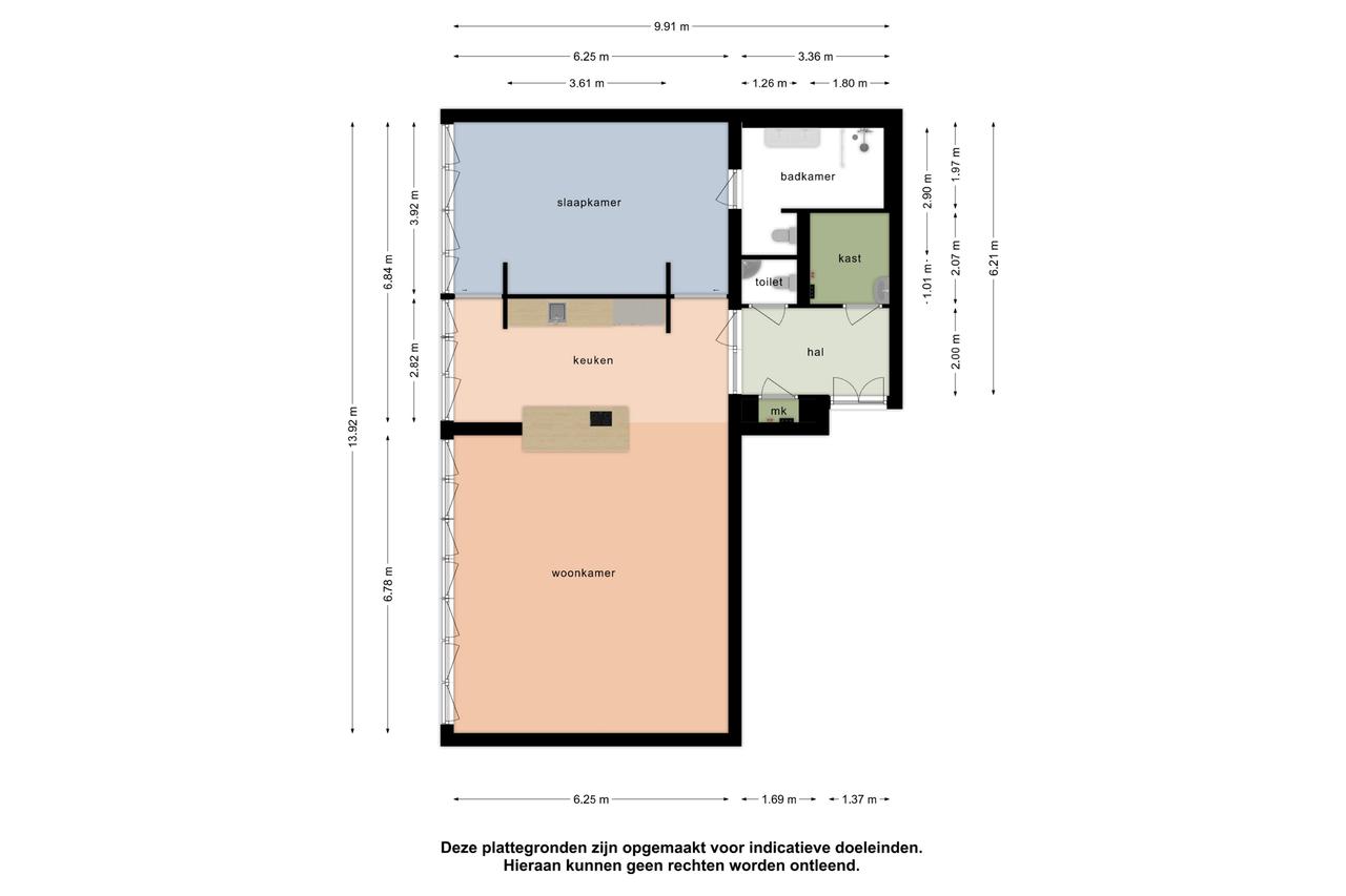 109 m² appartement met licht en parkeren - Afbeelding 17