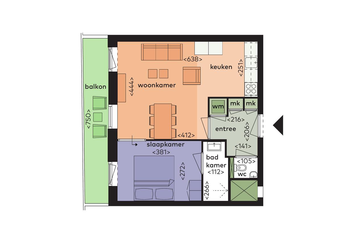 1-bedroom apartment with balcony in Frankendael - Image 12