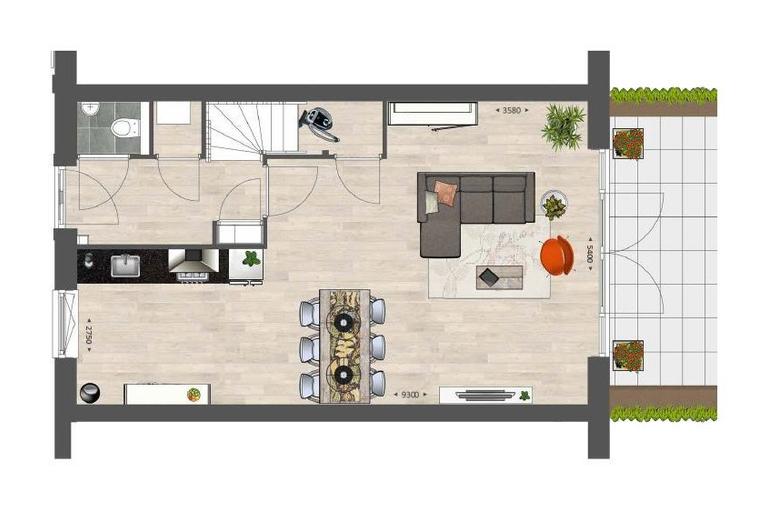 Eengezinswoning met 4 slaapkamers en tuin - Afbeelding 7