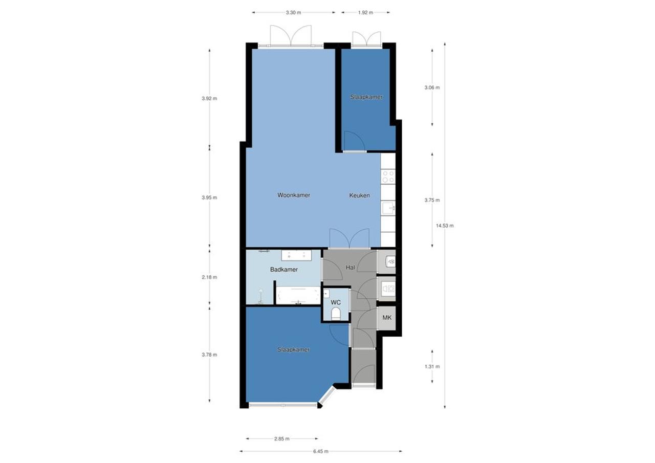 90 m² benedenwoning met tuin aan de gracht - Afbeelding 25