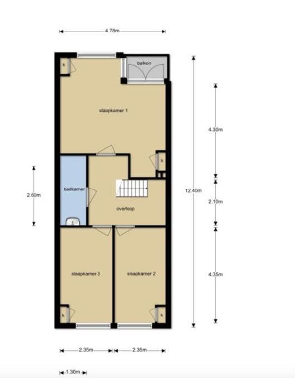 3-slaapkamer appartement met balkon - Afbeelding 13