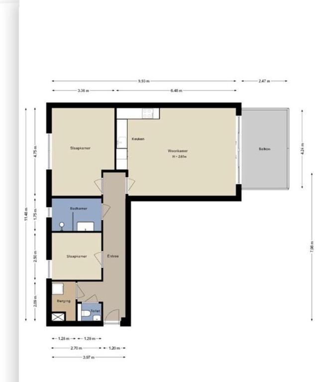 Furnished 3-room apartment with balcony - Image 16