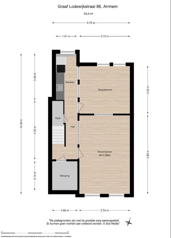 Studio van 20 m² in Graaf Ottoplein - Afbeelding 7