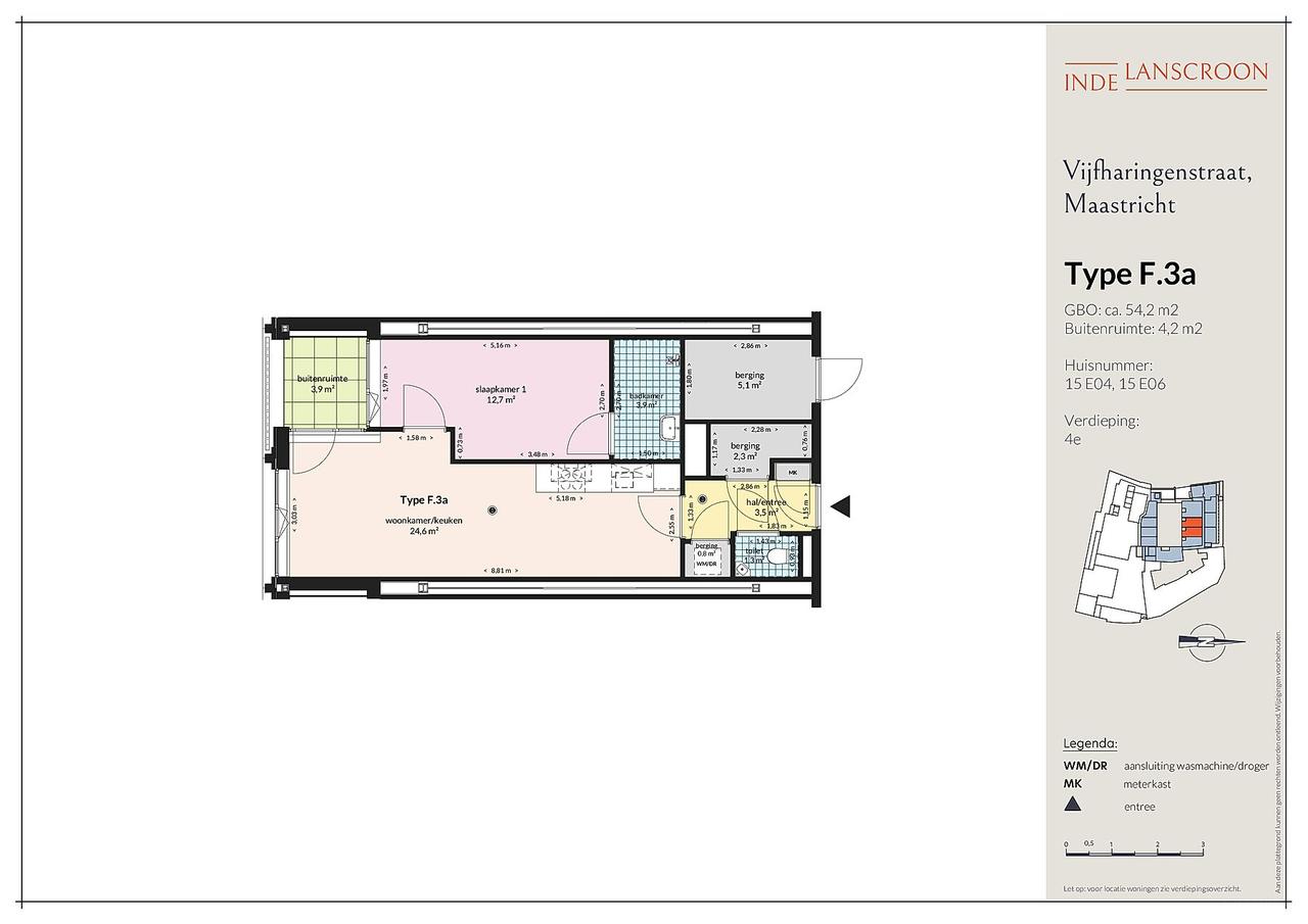 Appartement (54m²) met loggia in hartje Maastricht - Afbeelding 5