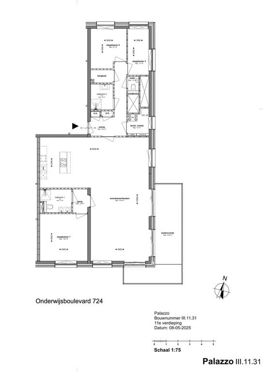 137 m² met 3 slaapkamers in Paleiskwartier - Afbeelding 19