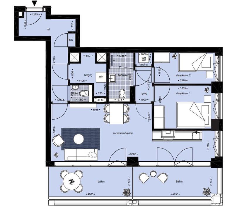 69 m² apartment with balcony in Oostenburg - Image 21