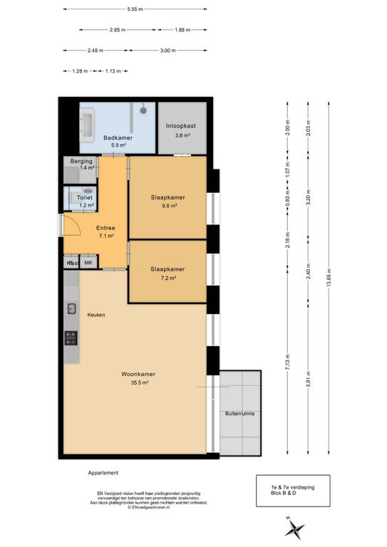 3-kamer appartement met balkon op IJburg - Afbeelding 24