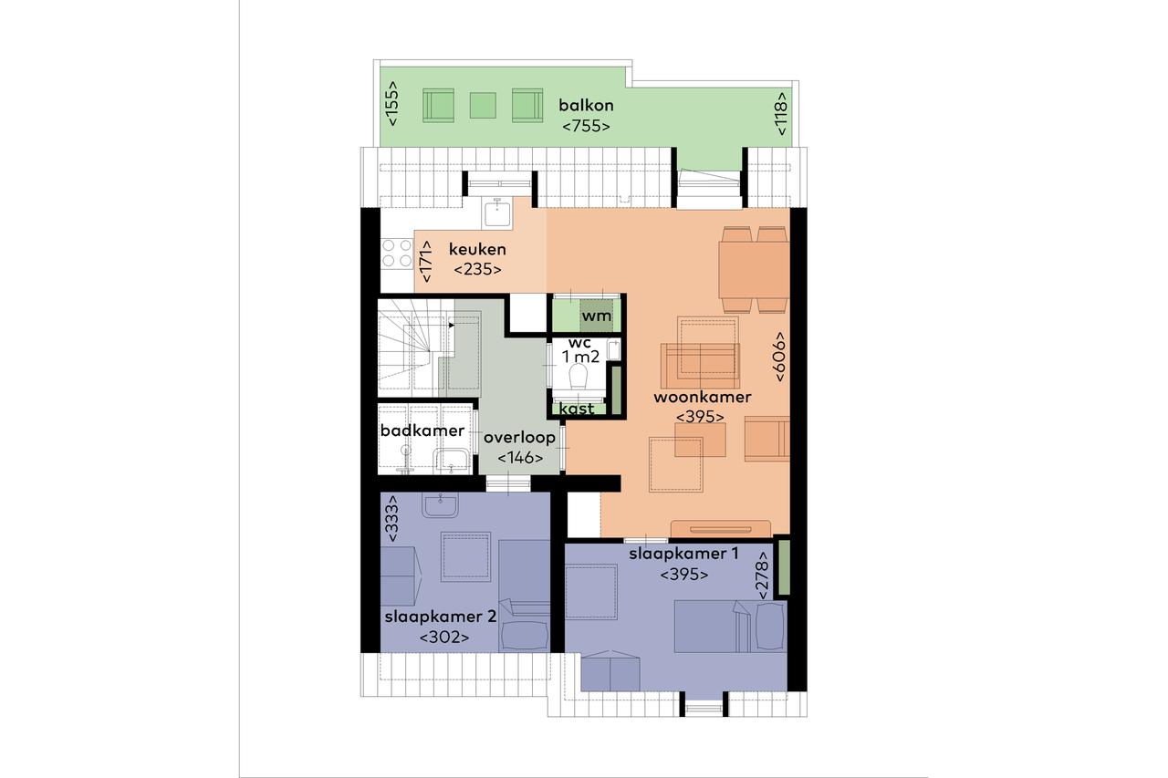 Bright 2-bedroom apartment with terrace in South - Image 21