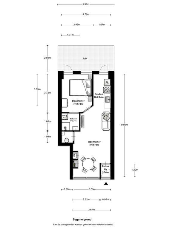 Begane grond appartement met tuin in de Jordaan - Afbeelding 18