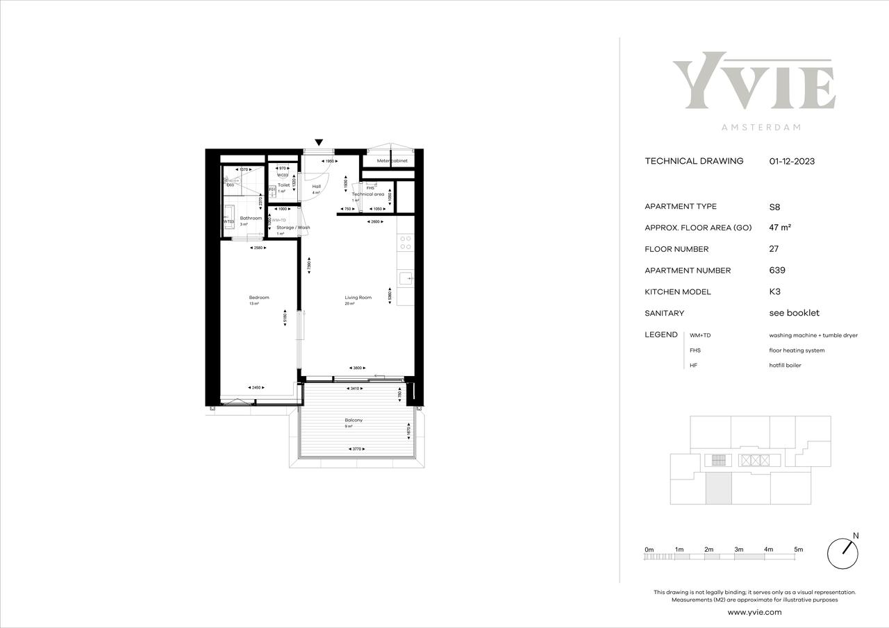 2-kamerappartement op de 27e in Amsterdam-Noord - Afbeelding 9