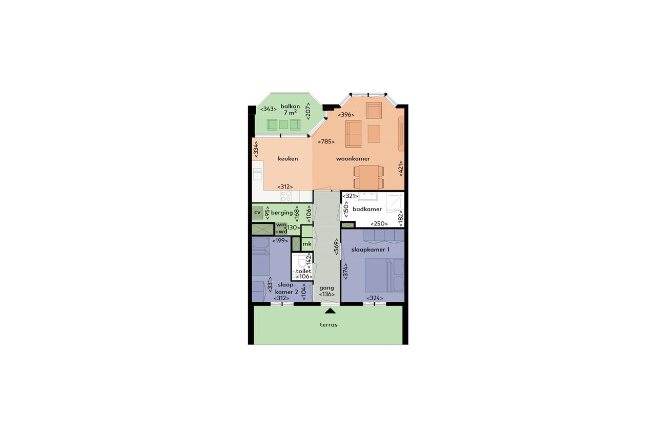 Two-room apartment with light in Leidsche Rijn - Image 2