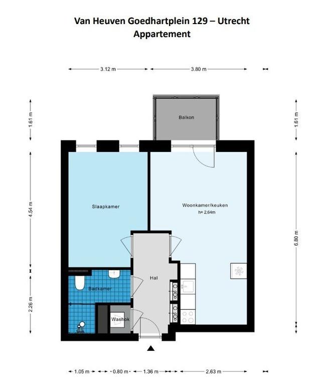 2-kamerappartement met lift in Kanaleneiland - Afbeelding 8